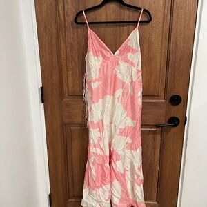 H&M Pink and White Dress
